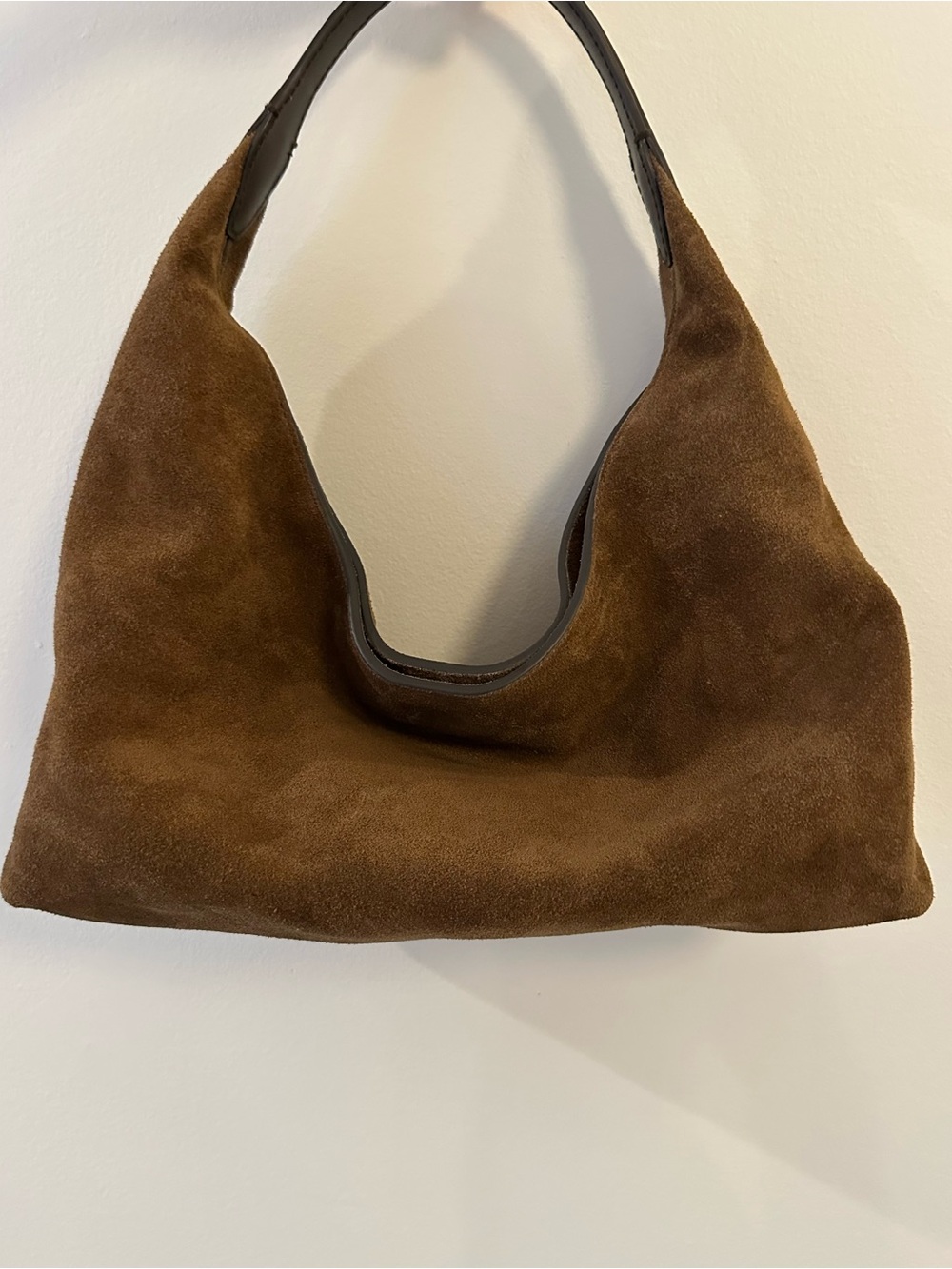 Madewell Mylie, soft grain, small shoulder bag, brown suede - Picture 2 of 12